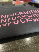 CLEARANCE Ashy Anne "UNFUCKWITHABLE" Shirt - Pink on Navy