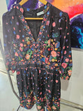 LPD - Size 14 Black and Floral Dress Unworn No Tags A4