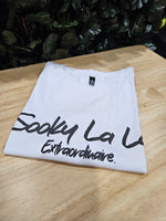Ashy Anne ADULTS "Sooky La La Extraordinaire" shirt - Puff Print  White on Black