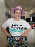 Ashy Anne "Lovin' Myself Sick" Shirt -  White