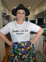 Ashy Anne "Sooky La La Extraordinaire" shirt - Puff Print Charcoal on White