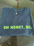 Ashy Anne "OH HONEY, NO" Shirt - Yellow and Blue on Navy