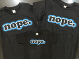 CLEARANCE Ashy Anne BLUE NOPE Infant/Kids Shirt