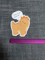 Ashy Anne Orange Dino Sticker